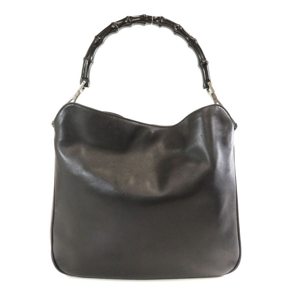 Gucci Leather Bamboo Handbag
